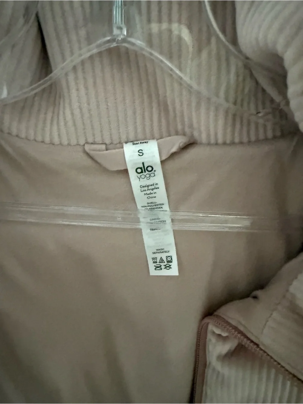 Alo Women's Blush Pink Puffer Jacket